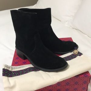 Tory Burch Black Suede Boots